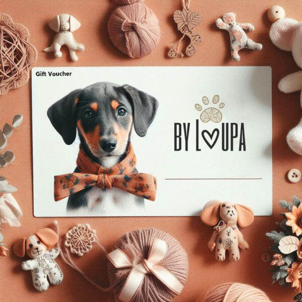 Cadeaubon handgemaakte hondenaccessoires by loupa